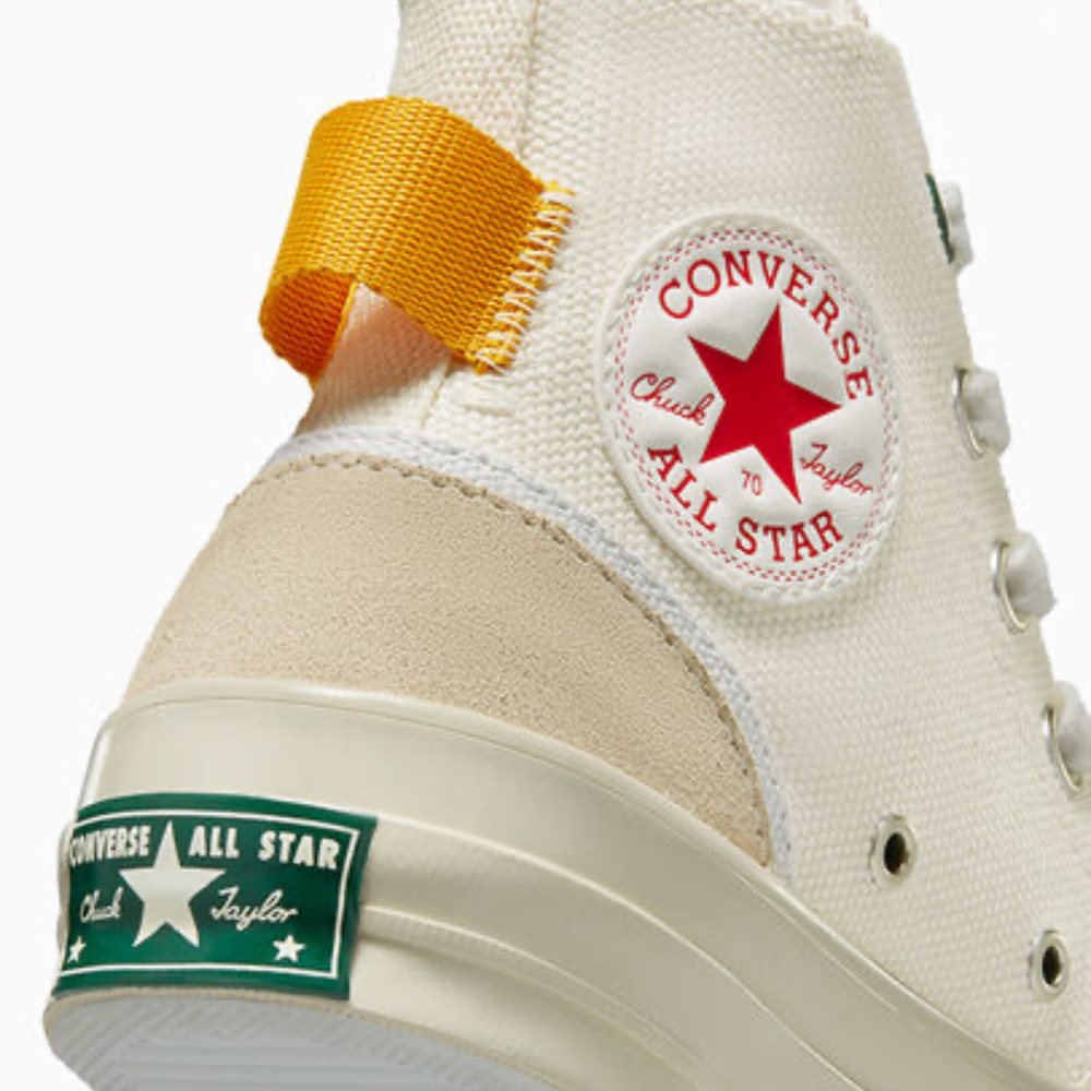 Converse Chick 70 High-Top Sneakers - Cream and Orange - Picture 5 of 9